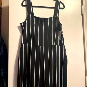 Black and white striped jumper